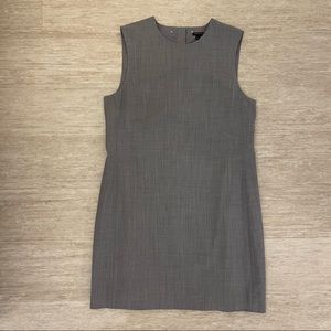 Theory Wool Sleeveless Sheath Dress with Button Closure